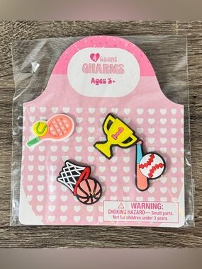 NEW Target Bullseye Playground Valentines Day Shoe Charms